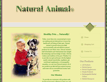 Tablet Screenshot of naturalanimal.com